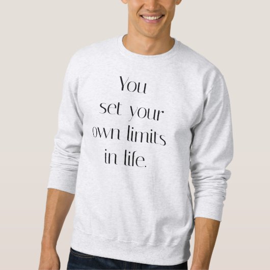 Sweatshirt Chandail de base pour hommes Your Own Limits (Devant)