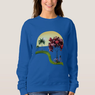 Sweatshirt Chandail de base romantique pour femmes au coucher
