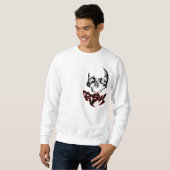 Sweatshirt Chandail de crâne (Devant entier)