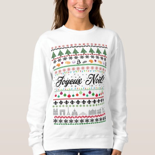 Sweatshirt Chandail de Joyeux Noël (Devant)