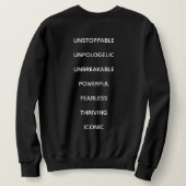 Sweatshirt Chandail de l'amour de soi (Design dos)
