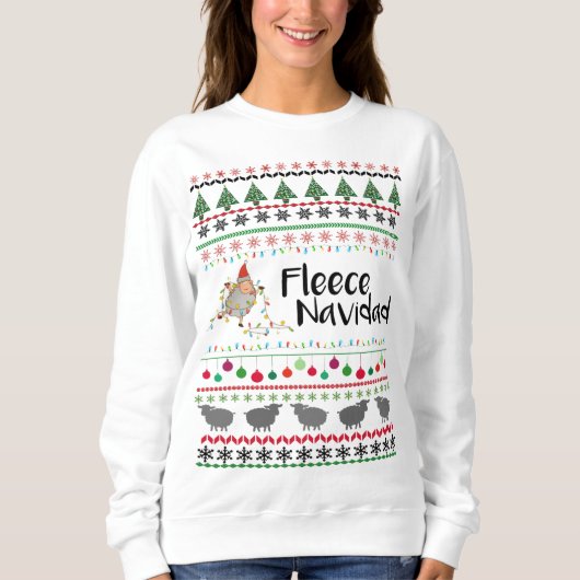 Sweatshirt Chandail de Navidad d'ouatine (Devant)