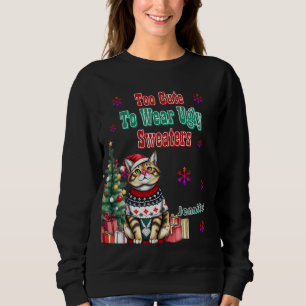 Sweatshirt Chandail de Noël amusant disant pour la joie festi