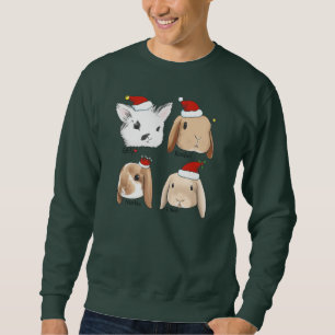 Sweatshirt Chandail de Noël de groupe de lapin