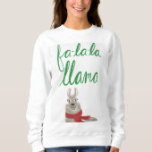 Sweatshirt Chandail de Noël Llama (Devant)