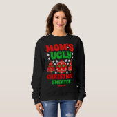 Sweatshirt Chandail de Noël moche de maman personnalisée (Devant entier)
