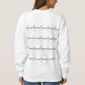 Sweatshirt Chandail de Noël moche des neigeurs avant et arriè (Dos)