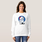 Sweatshirt Chandail de Noël pour Havanais (Devant entier)