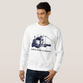 Sweatshirt Chandail de pensée positive pour conducteur de cam (Devant entier)