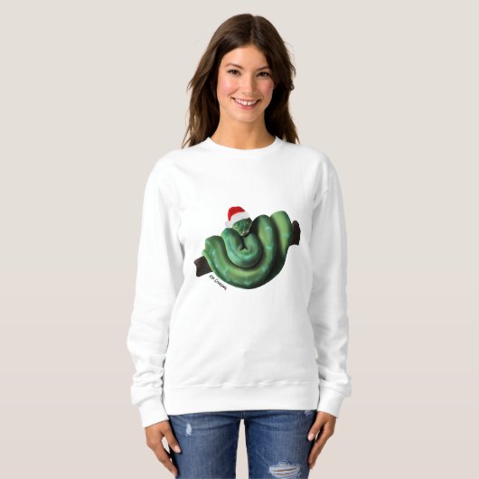 Sweatshirt Chandail de vacances Python (Devant entier)