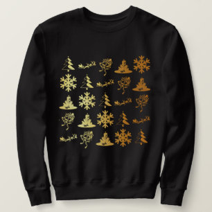 Sweatshirt Chandail d'or de Noël d'icônes