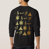 Sweatshirt Chandail d'or de Noël d'icônes (Dos)