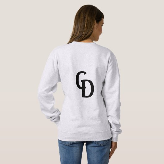 Sweatshirt chandail gris comfyrêves (Dos entier)