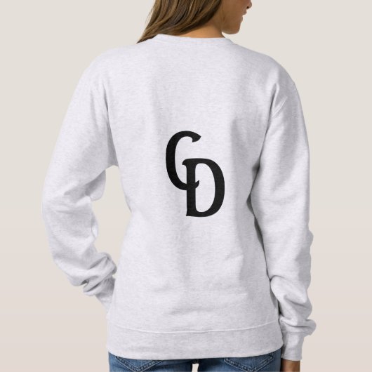 Sweatshirt chandail gris comfyrêves (Dos)