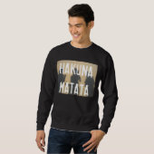 Sweatshirt Chandail HAKUNA MATATA de Hoodless (Devant entier)