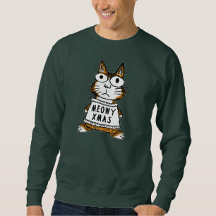 Sweatshirt Chandail laid de Noël -- Noël de Meowy