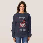 Sweatshirt Chandail laid Runescape de Noël des femmes (Devant entier)