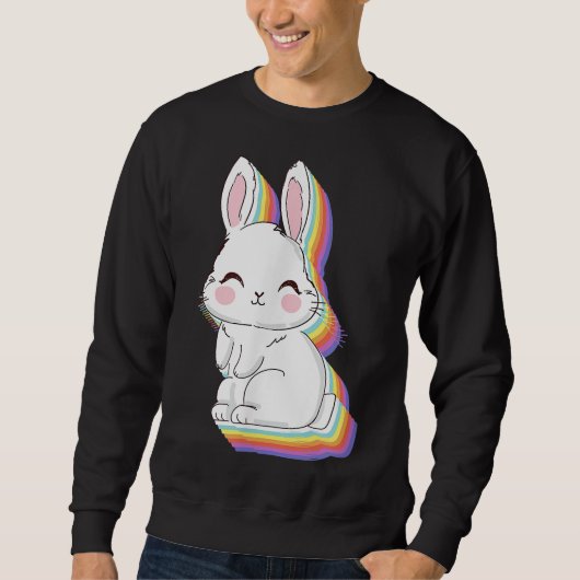 Sweatshirt Chandail lapin | Équipe Lover Rabbit | Pour les ho (Devant)