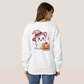 Sweatshirt Chandail mignon - Kawaii Ghost Halloween Pullo (Dos entier)