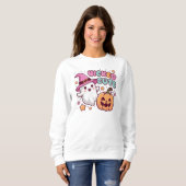 Sweatshirt Chandail mignon - Kawaii Ghost Halloween Pullo (Devant entier)