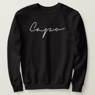 Sweatshirt Chandail noir classique de capo