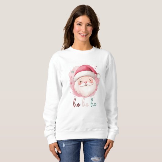 Sweatshirt Chandail tendance Ho Ho Ho (Devant entier)