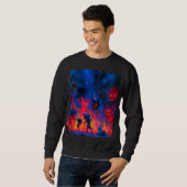 Sweatshirt Chaneques enflammés dansant (Devant entier)