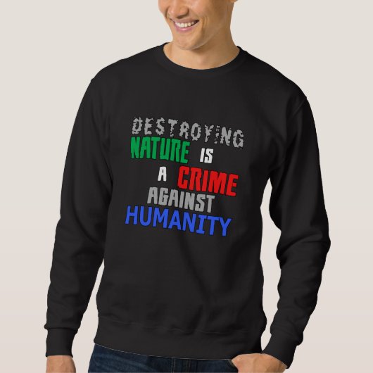 Sweatshirt Changement climatique Terre Future Planète CO2 Idé (Devant)