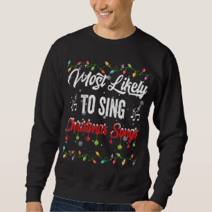 Sweatshirt Chanter Chants Chansons De Noël Famille Matchin
