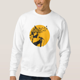 Sweatshirt Chanteur Silhouette aux oiseaux
