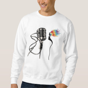 Sweatshirt Chanteur Silhouette élégant