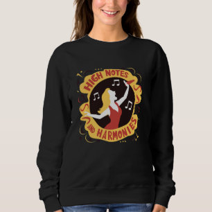 Sweatshirt Chanteur Soprano Vocal Range Vocalist Voice Singer