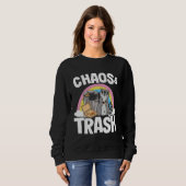 Sweatshirt Chaos & Trash Garbage Panda Rainbow Raccoon  1 (Devant entier)