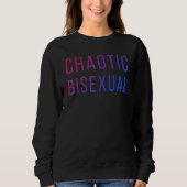 Sweatshirt Chaotic Bisexual Rainbow Bi Pride Flag LGBT Pride  (Devant)