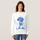 Sweatshirt Chaotique - Style d'esquisse rétro (Devant entier)
