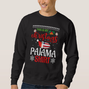 Sweatshirt Chapeau de Père Noël en pyjama de Noël américain U