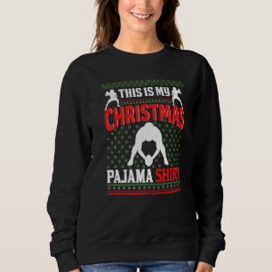 Sweatshirt Chapeau de Père Noël en pyjama de Noël USA Footbal