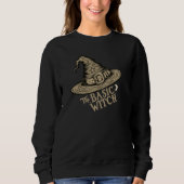 Sweatshirt Chapeau de sorcière de script rétro pour costume d (Devant)