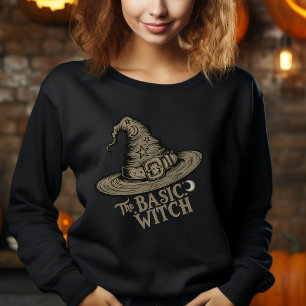 Sweatshirt Chapeau de sorcière de script rétro pour costume d
