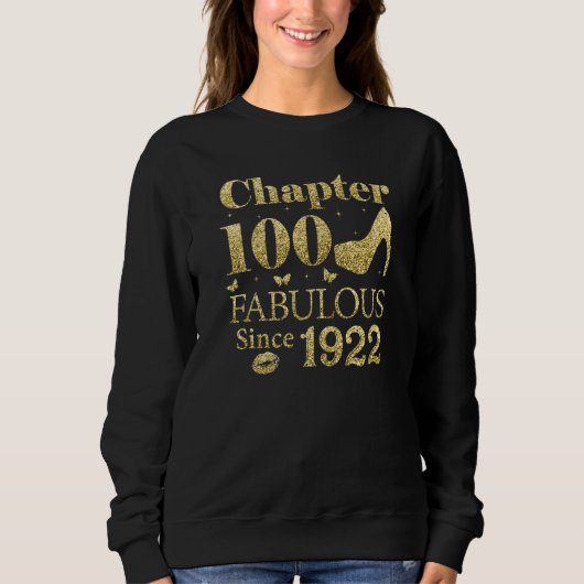 Sweatshirt Chapitre 100 Fabuleux depuis 1922 100E Anniversair (Devant)