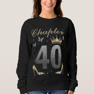 Sweatshirt Chapitre 40 ans 40e anniversaire femme reine B-d