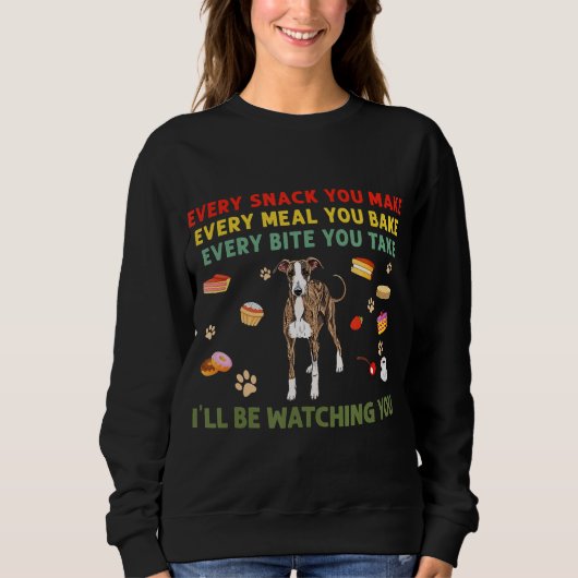 Sweatshirt Chaque collation que vous faites chaque repas que (Devant)