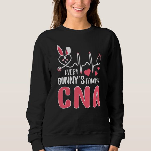 Sweatshirt Chaque lapin est Favorite Cna Infirmier de mignons (Devant)