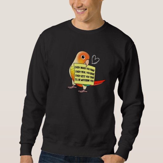 Sweatshirt Chaque repas de collation ou bouchée I ananas Perr (Devant)