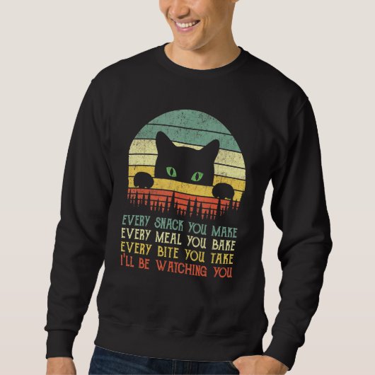 Sweatshirt Chaque Snack Que Vous Faites Chat Papa Chat Maman (Devant)