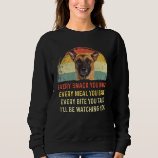 Sweatshirt Chaque Snack, tu fais du chien Malinois belge mama