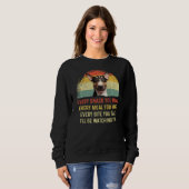 Sweatshirt Chaque Snack Vous Faites Anglais Bull Terrier Chie (Devant entier)