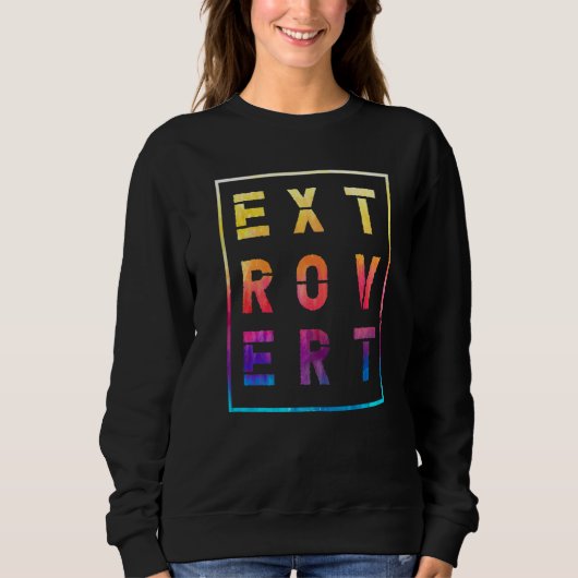 Sweatshirt Character Friendly Behavior Extroverted Extrovert (Devant)