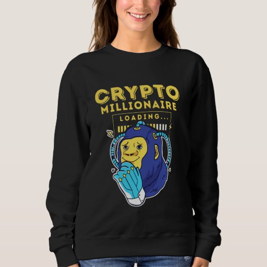 Sweatshirt Chargement de Crypto Millionaire (Devant)