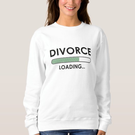 Sweatshirt Chargement de divorce (Devant)